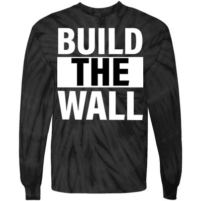 Build The Wall Box Logo Tie-Dye Long Sleeve Shirt