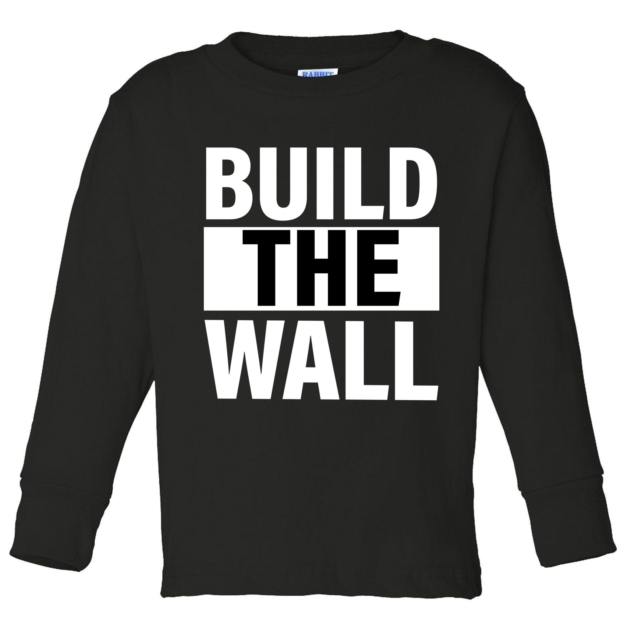 Build The Wall Box Logo Toddler Long Sleeve Shirt