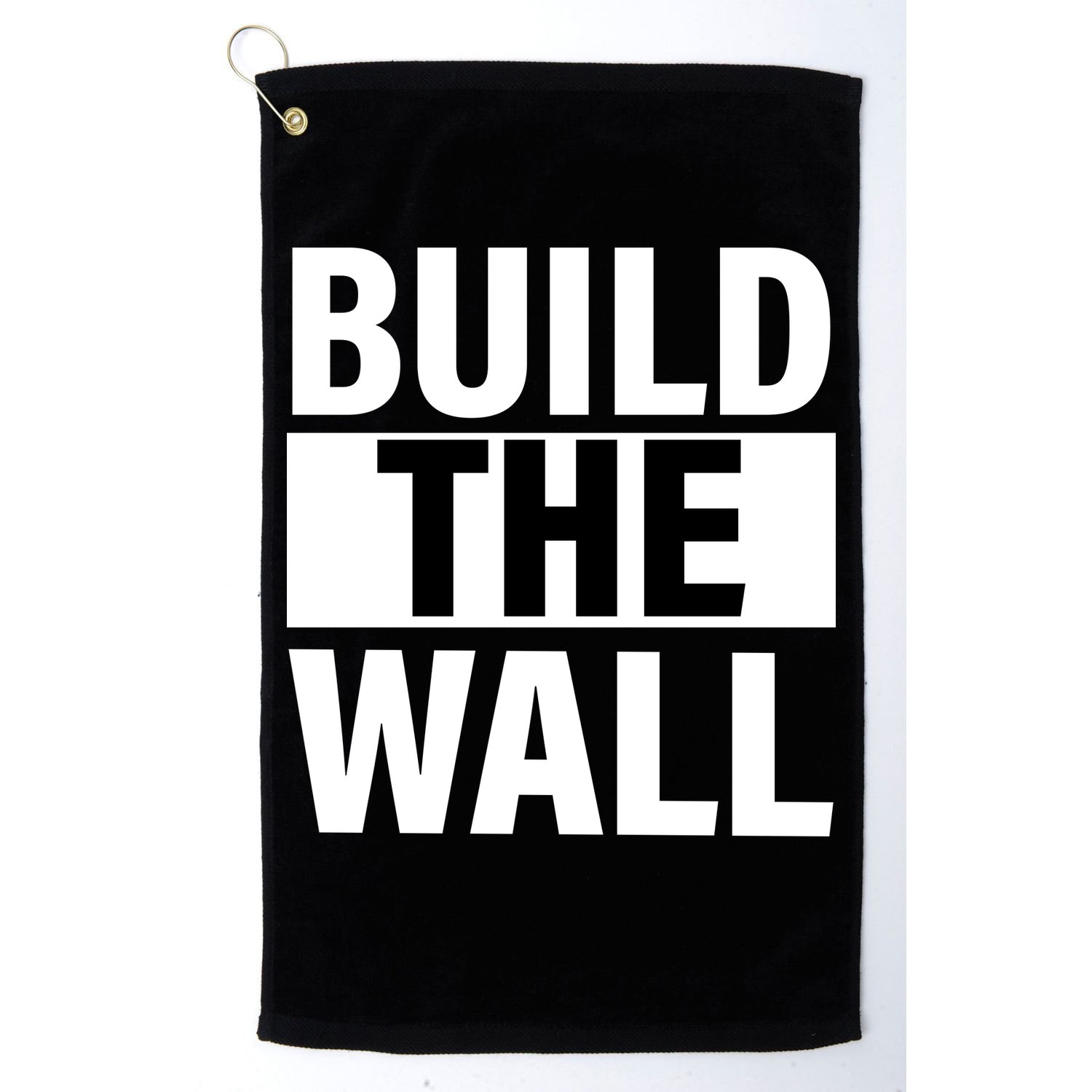Build The Wall Box Logo Golf Towel