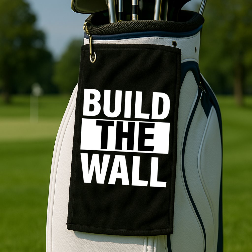 Build The Wall Box Logo Golf Towel