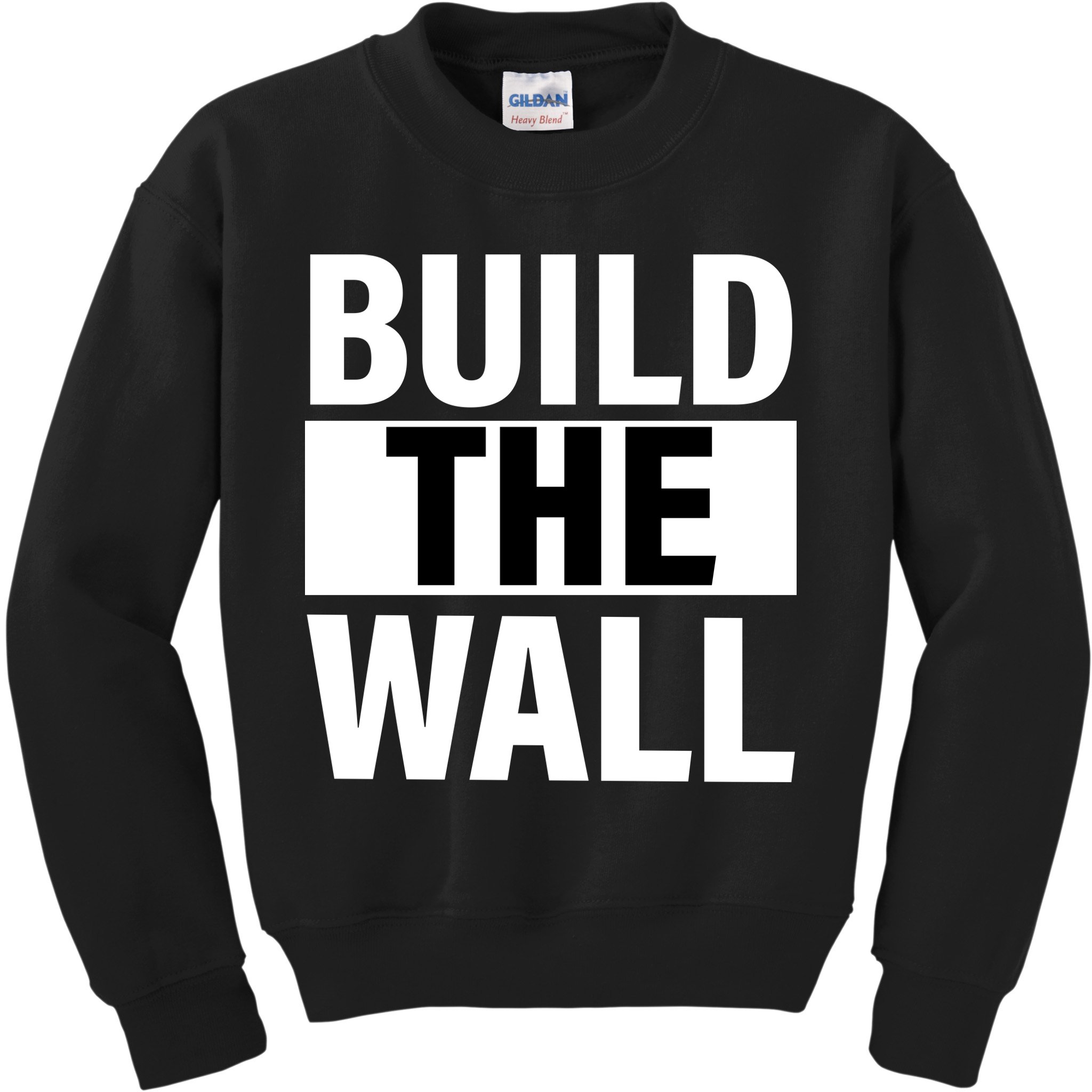 Build The Wall Box Logo Kids Sweatshirt