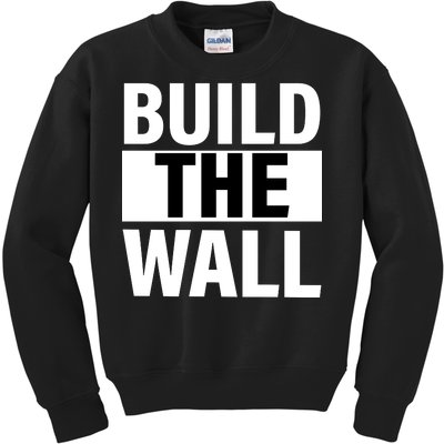 Build The Wall Box Logo Kids Sweatshirt