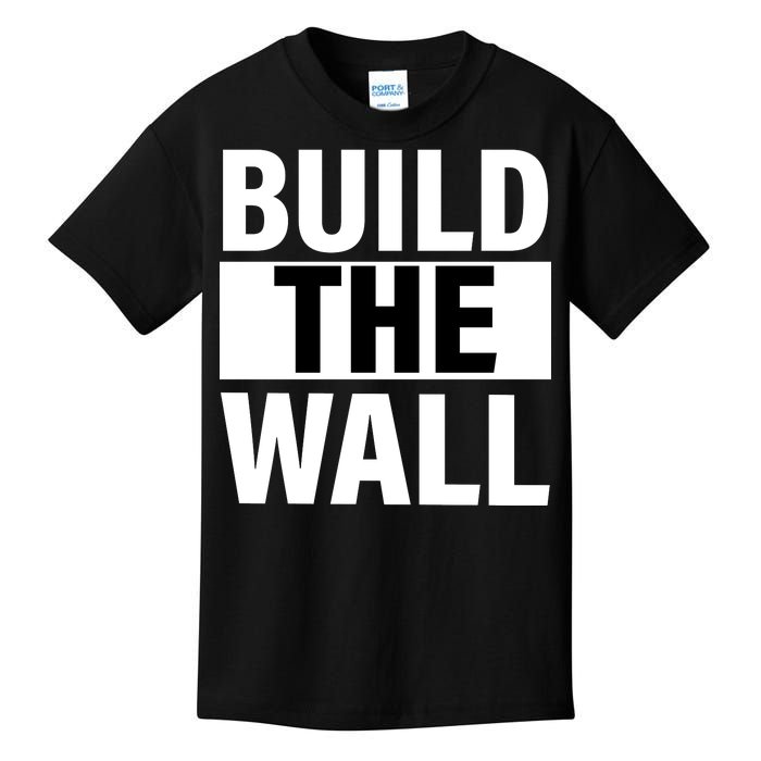 Build The Wall Box Logo Kids T-Shirt