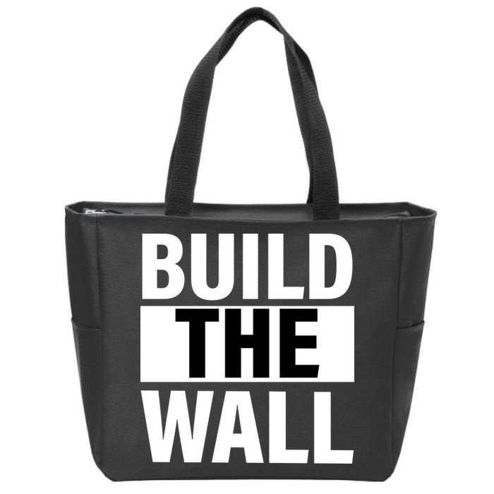 Build The Wall Box Logo Zip Tote Bag