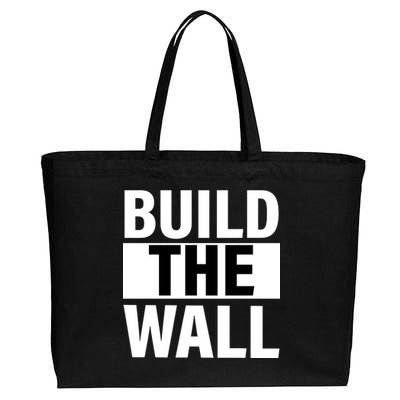 Build The Wall Box Logo Cotton Canvas Jumbo Tote