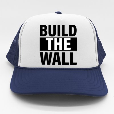 Build The Wall Box Logo Trucker Hat