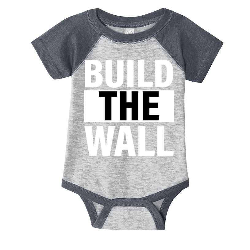 Build The Wall Box Logo Infant Baby Jersey Bodysuit