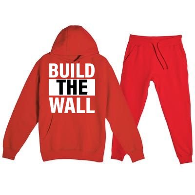 Build The Wall Box Logo Premium Hooded Sweatsuit Set