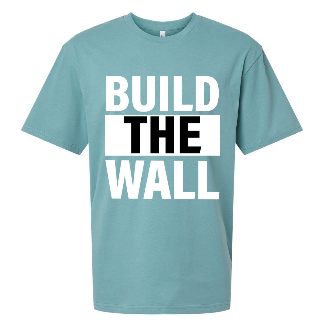 Build The Wall Box Logo Sueded Cloud Jersey T-Shirt