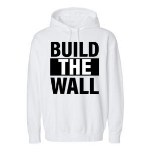 Build The Wall Box Logo Garment-Dyed Fleece Hoodie