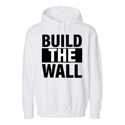 Build The Wall Box Logo Garment-Dyed Fleece Hoodie