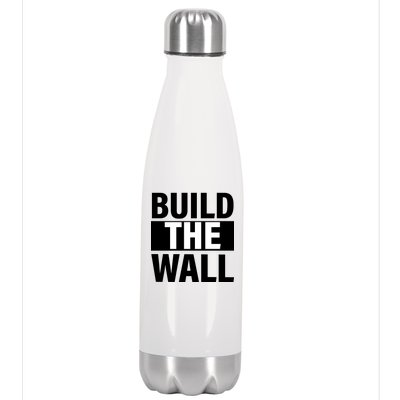 Build The Wall Box Logo Stainless Steel Insulated Water Bottle