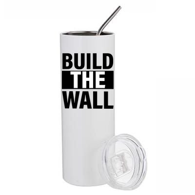 Build The Wall Box Logo Stainless Steel Tumbler