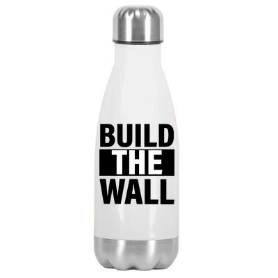 Build The Wall Box Logo Stainless Steel Insulated Water Bottle