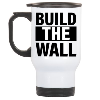 Build The Wall Box Logo Stainless Steel Travel Mug