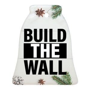 Build The Wall Box Logo Ceramic Bell Ornament