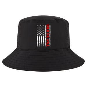 Build The Wall Distressed Flag Cool Comfort Performance Bucket Hat