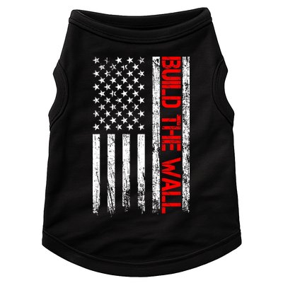 Build The Wall Distressed Flag Doggie Tank