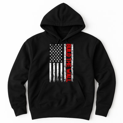 Build The Wall Distressed Flag Hoodie