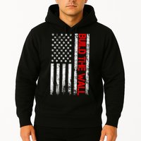 Build The Wall Distressed Flag Hoodie