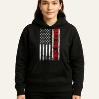 Build The Wall Distressed Flag Hoodie