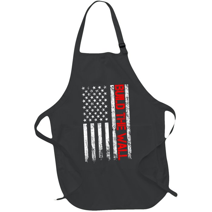 Build The Wall Distressed Flag Apron