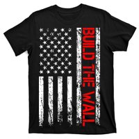 Build The Wall Distressed Flag T-Shirt