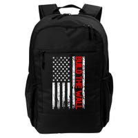 Build The Wall Distressed Flag Backpack