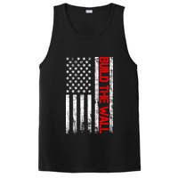 Build The Wall Distressed Flag PosiCharge Competitor Tank