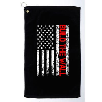 Build The Wall Distressed Flag Platinum Collection Golf Towel