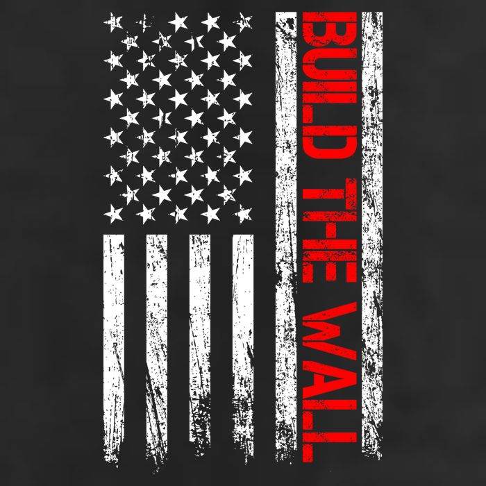 Build The Wall Distressed Flag Golf Towel