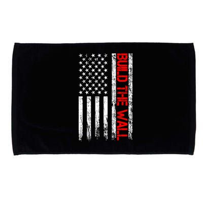 Build The Wall Distressed Flag Microfiber Hand Towel