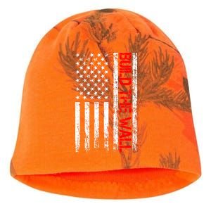 Build The Wall Distressed Flag Kati - Camo Knit Beanie