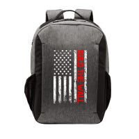 Build The Wall Distressed Flag Vector Backpack