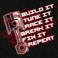 Build Tune Race Break Fix Repeat Ladies PosiCharge Tri-Blend Wicking Tank