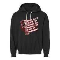 Build Tune Race Break Fix Repeat Garment-Dyed Fleece Hoodie