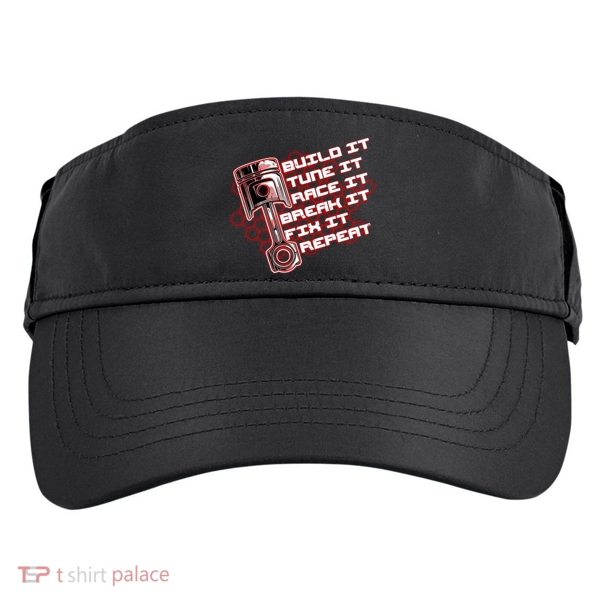 Build Tune Race Break Fix Repeat Adult Drive Performance Visor