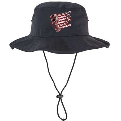 Build Tune Race Break Fix Repeat Bucket Hat