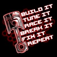 Build Tune Race Break Fix Repeat Flatbill Hat