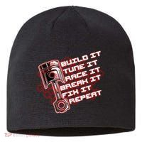 Build Tune Race Break Fix Repeat Sustainable Beanie