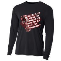 Build Tune Race Break Fix Repeat Cooling Performance Long Sleeve Crew