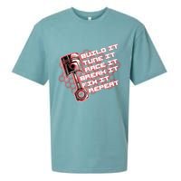 Build Tune Race Break Fix Repeat Sueded Cloud Jersey T-Shirt