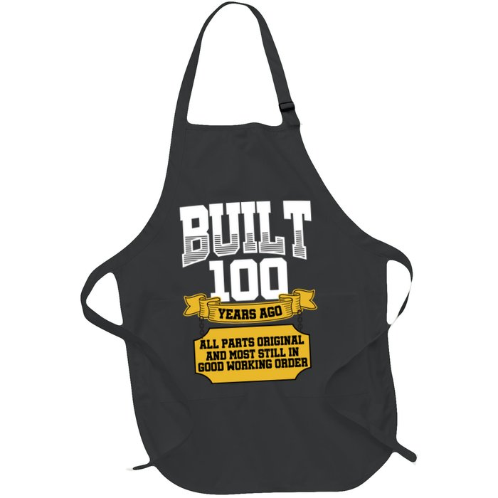 Built 100th Birthday All Original Part Apron