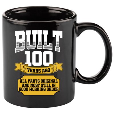 Built 100th Birthday All Original Part 11oz C Handle Ceramic Mug