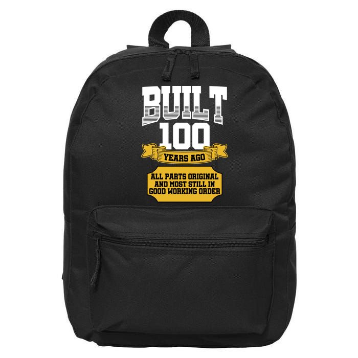 Built 100th Birthday All Original Part 16 in Basic Backpack