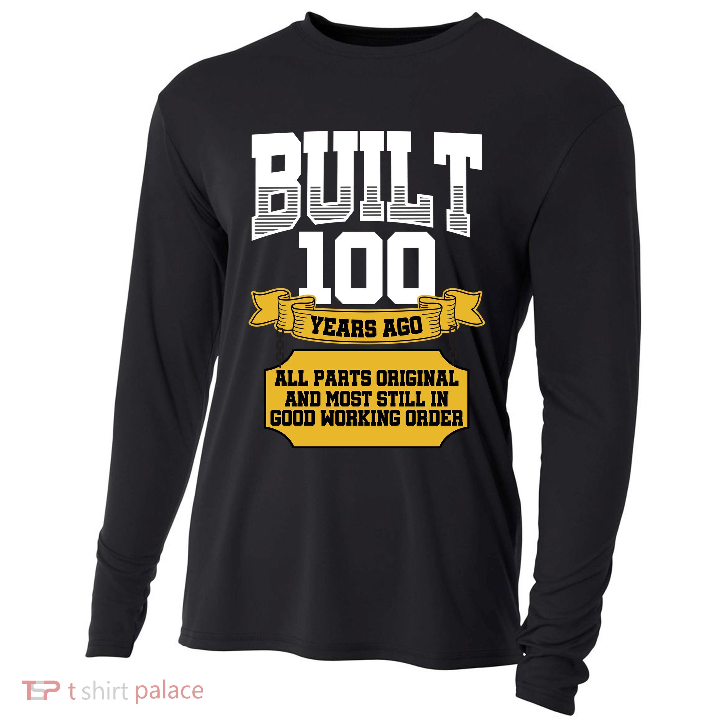 Built 100th Birthday All Original Part Cooling Performance Long Sleeve Crew