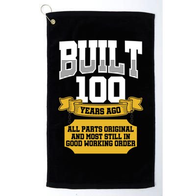 Built 100th Birthday All Original Part Golf Towel