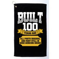 Built 100th Birthday All Original Part Golf Towel