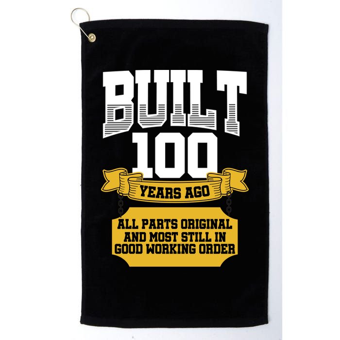 Built 100th Birthday All Original Part Golf Towel