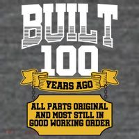 Built 100th Birthday All Original Part Flexfit Unipanel Trucker Cap